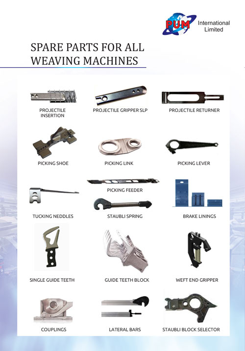 SPAREPARTS FOR WEAVING MACHINES